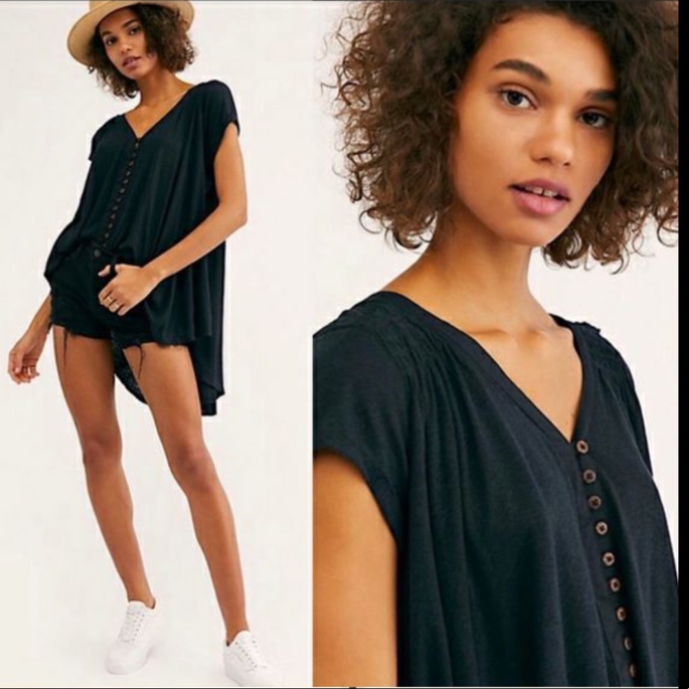 Free People Oversized Highland Tee